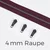 Reißverschluss Gunmetal 4mm Beere D230