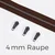 Reißverschluss Gunmetal 4mm Dunkelbraun D568