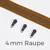 Reißverschluss Gunmetal 4mm Goldbraun D857