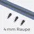 Reißverschluss Gunmetal 4mm Pastellblau D339