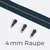Reißverschluss Gunmetal 4mm Petrol D103