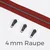 Reißverschluss Gunmetal 4mm Rost D045