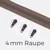 Reißverschluss Gunmetal 4mm Taupe D894
