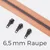 Reißverschluss Gunmetal 6,5mm Apricot D114