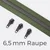 Reißverschluss Gunmetal 6,5mm Army D170