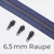 Reißverschluss Gunmetal 6,5mm Dunkles Flieder D321