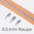 Reißverschluss Metallisiert Silber  6,5mm Apricot D114