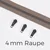 Reißverschluss Gunmetal 4mm Taupe D894