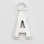 Charm-Anhänger in Buchstaben-Form: A