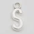 Charm-Anhänger in Buchstaben-Form: S