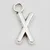 Charm-Anhänger in Buchstaben-Form: X