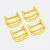 Klappbarer Doppel-D-Ring Metall 25 mm, Gold