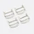 Klappbarer Doppel-D-Ring Metall 25mm, Silber