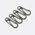 Kordelkarabiner Dunkelgrün D190, 4 Stück
