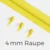 Endlos-Reißverschluss 4mm Raupe Neongelb PT803