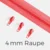 Endlos-Reißverschluss 4mm Raupe Neonorange PT805
