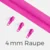 Endlos-Reißverschluss 4mm Raupe Neonpink PT806