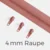 Reißverschluss Endlos Perlonraupe 4mm Zipper Altrosa D213