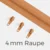 Reißverschluss Endlos Perlonraupe 4mm Zipper Apricot D114