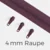Reißverschluss Endlos Perlonraupe 4mm Zipper Beere D230