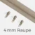 Reißverschluss Endlos Perlonraupe 4mm Zipper Beige D371