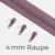 Reißverschluss Endlos Perlonraupe 4mm Zipper Blasslila D206