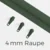 Reißverschluss Endlos Perlonraupe 4mm Zipper Dunkelgrün D190