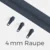 Reißverschluss Endlos Perlonraupe 4mm Zipper Indigo D196
