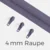 Reißverschluss Endlos Perlonraupe 4mm Zipper Lilac D319