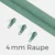 Reißverschluss Endlos Perlonraupe 4mm Zipper Mint D250
