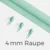 Reißverschluss Endlos Perlonraupe 4mm Zipper Mint D871