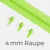 Reißverschluss Endlos Perlonraupe 4mm Zipper Neongrün D872