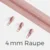 Reißverschluss Endlos Perlonraupe 4mm Zipper Nude D209