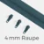 Reißverschluss Endlos Perlonraupe 4mm Zipper Petrol D103