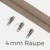 Reißverschluss Endlos Perlonraupe 4mm Zipper Taupe D894