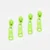 Rückseitenzipper für 4mm Perlonraupe Neongrün D872