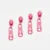 Reverse Zipper für 4mm Raupe Schweinchenrosa D322