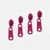 Rückseiten Reverse Zipper 4mm Perlonraupe Fuchsia D258