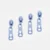 Rückseiten Reverse Zipper 4mm Perlonraupe Hellblau B20