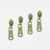Rückseiten Reverse Zipper 4mm Perlonraupe Olive D887