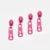 Rückseiten Reverse Zipper 4mm Perlonraupe Pink B47