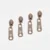 Rückseiten Reverse Zipper 4mm Perlonraupe Taupe D894