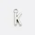 Charm-Anhänger in Buchstaben-Form: K