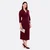Schnittmuster elegantes Damenkleid aus Viskosejersey Modal Touch Weinrot