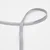 Elastisches Paspelband, 10 mm breit, in Silver