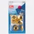 PRYM Überziehbare Knöpfe mit Werkzeug, Goldfarbig, 19mm, 5 Stück