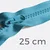 Teilbarer Reißverschluss, 25 cm, in Aquablau D905