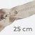 Teilbarer Reißverschluss, 25 cm, in Beige D387