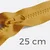 Teilbarer Reißverschluss, 25 cm, in Curry D087