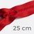Teilbarer Reißverschluss, 25 cm, in Feuerrot D820